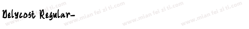 Delycost Regular字体转换